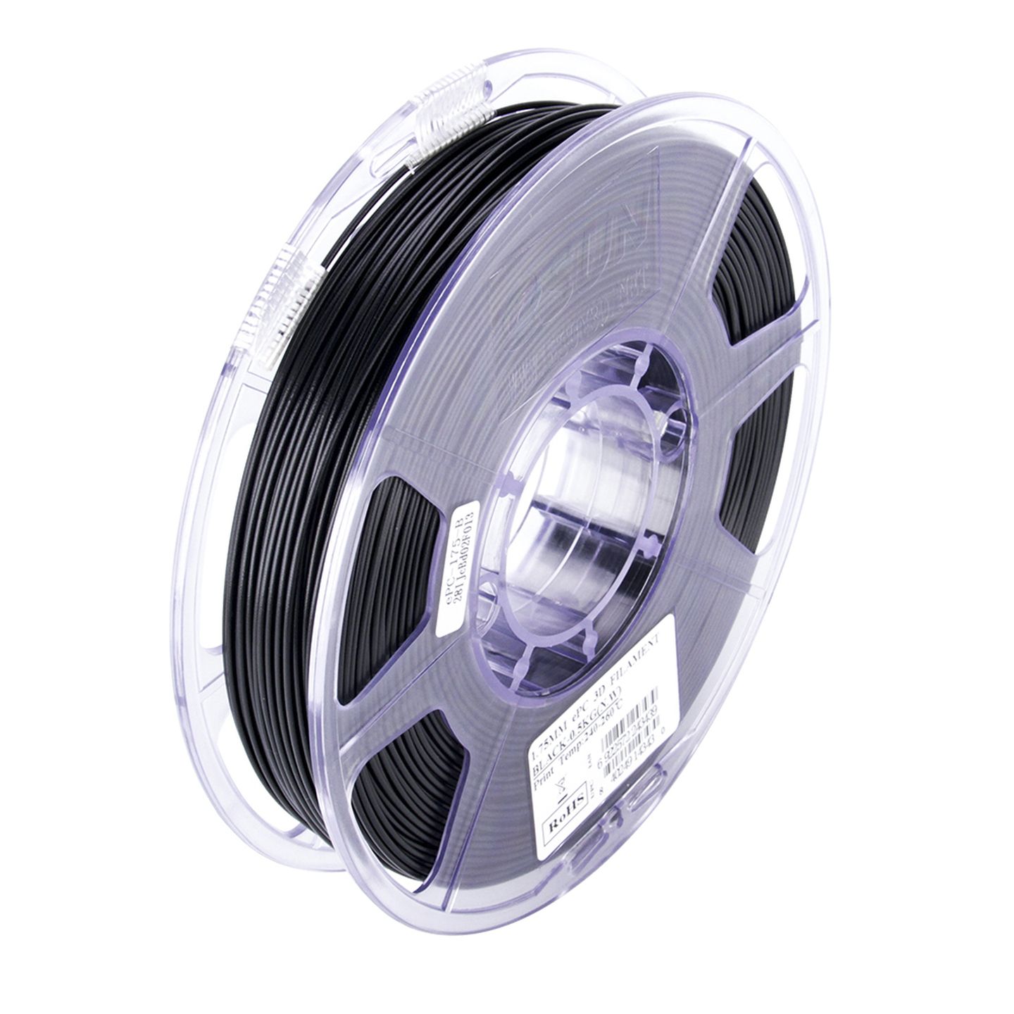 eSUN Black PC Filament 500g 1.75mm