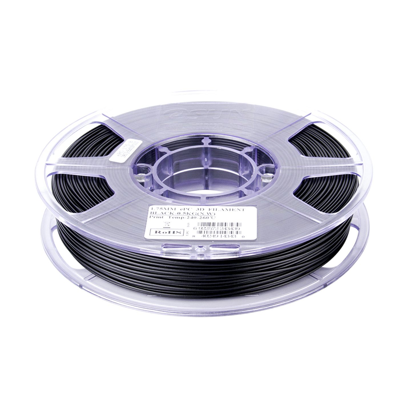 eSUN Black PC Filament 500g 1.75mm