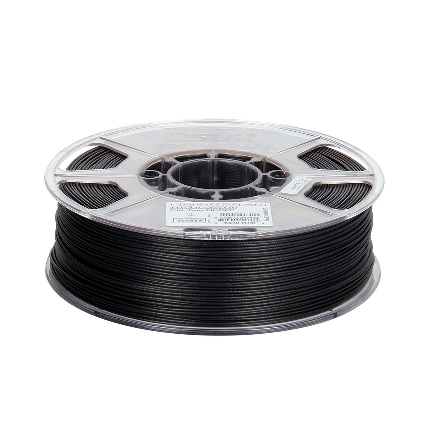 eSun Black PA-CF Carbon Fibre Filament 1kg 1.75mm