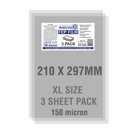 FEP FILM 150UM 210X297MM 3 PACK