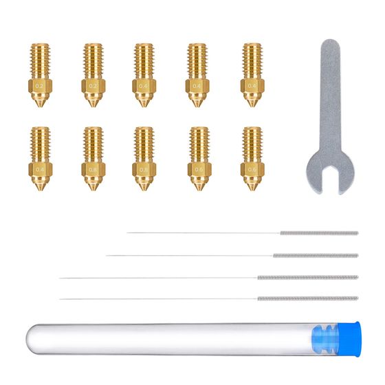 Multi-Size Brass Nozzle Kit – Anycubic Neptune 4 / 4 Pro (TL4970/72) – 10 Nozzles