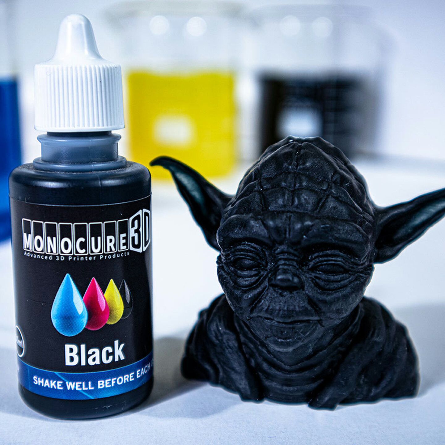 Monocure 3D CMYK PIGMENT 100ml Black