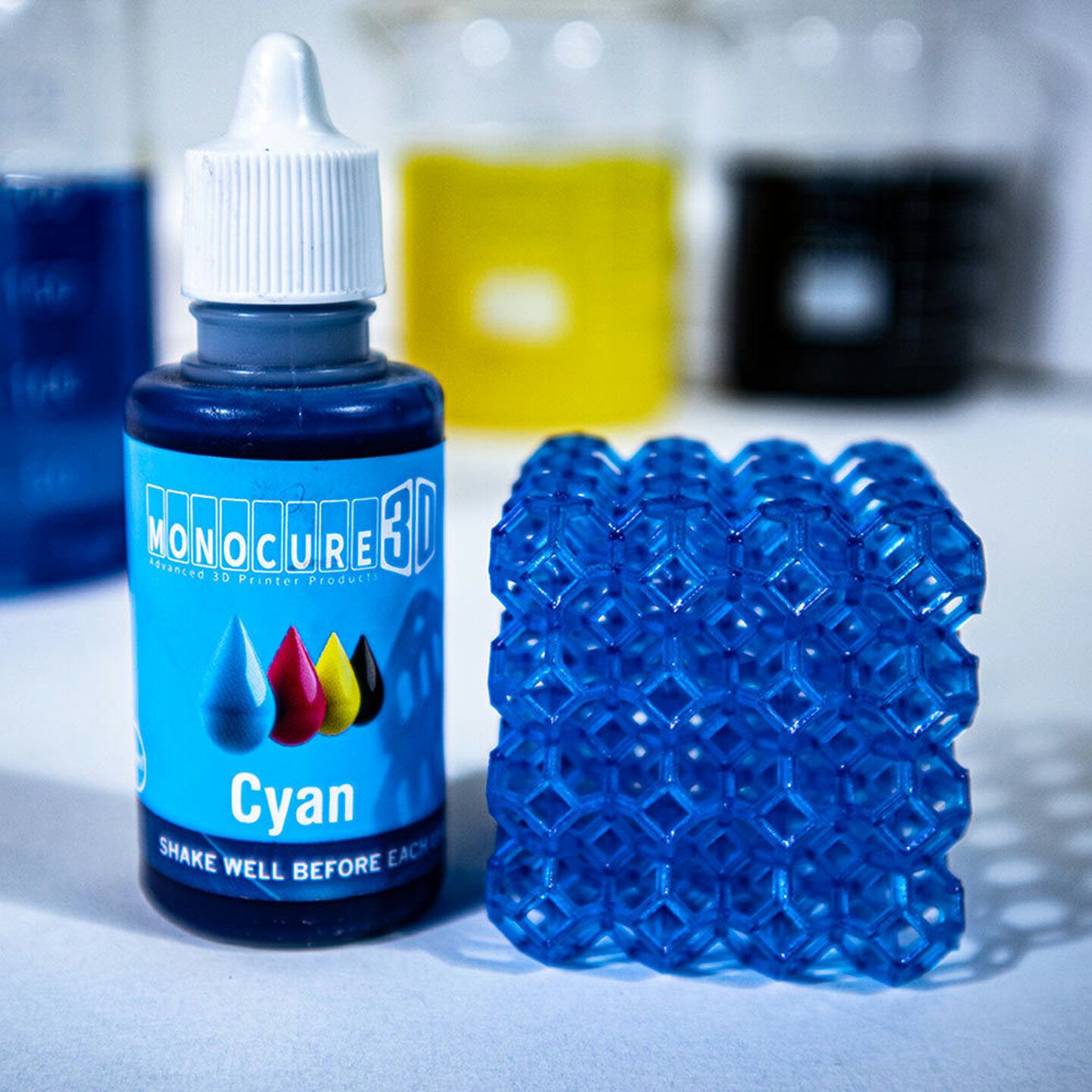 Monocure 3D CMYK PIGMENT 100ml Cyan