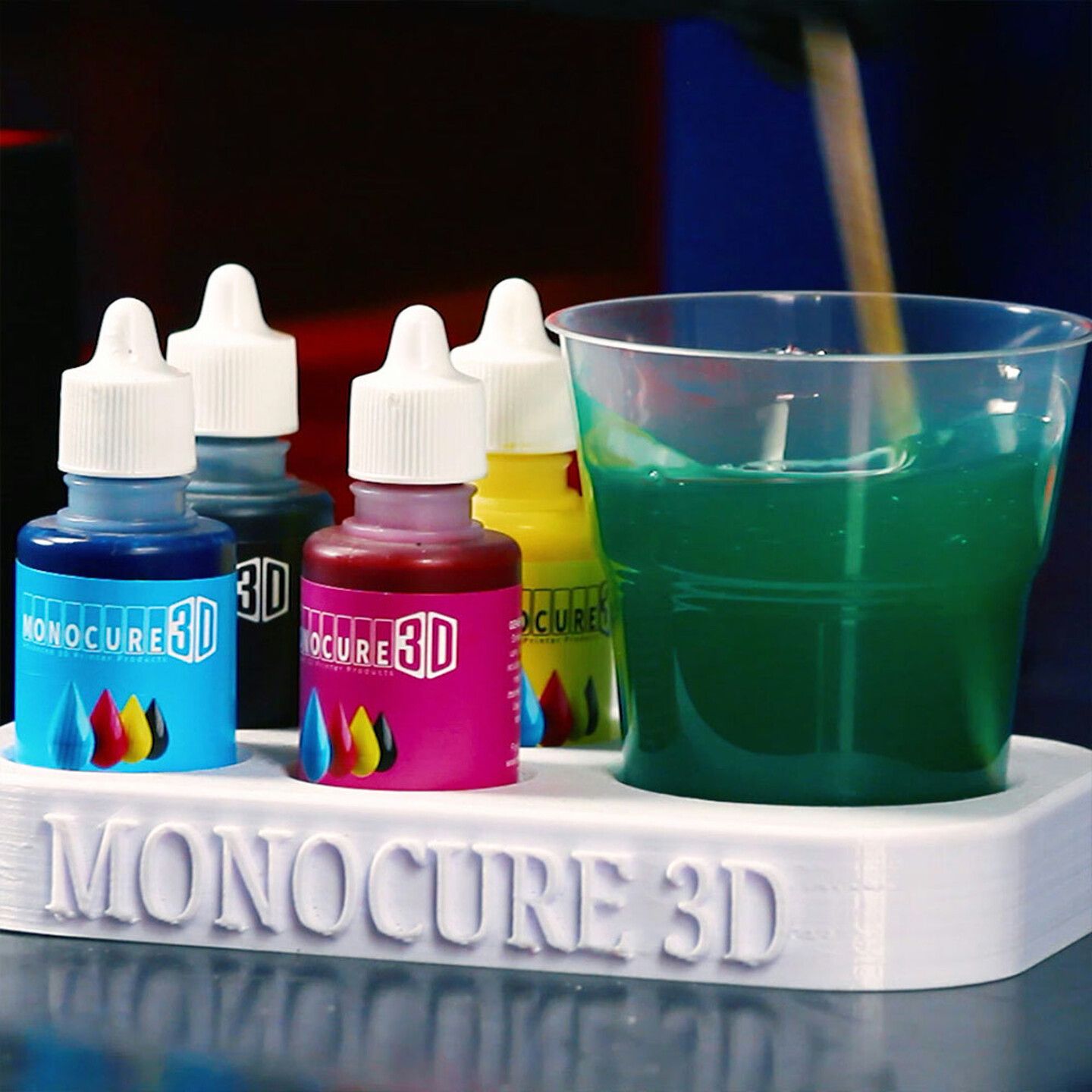 Monocure 3D CMYK PIGMENT SET 4 Pack 30ml Various