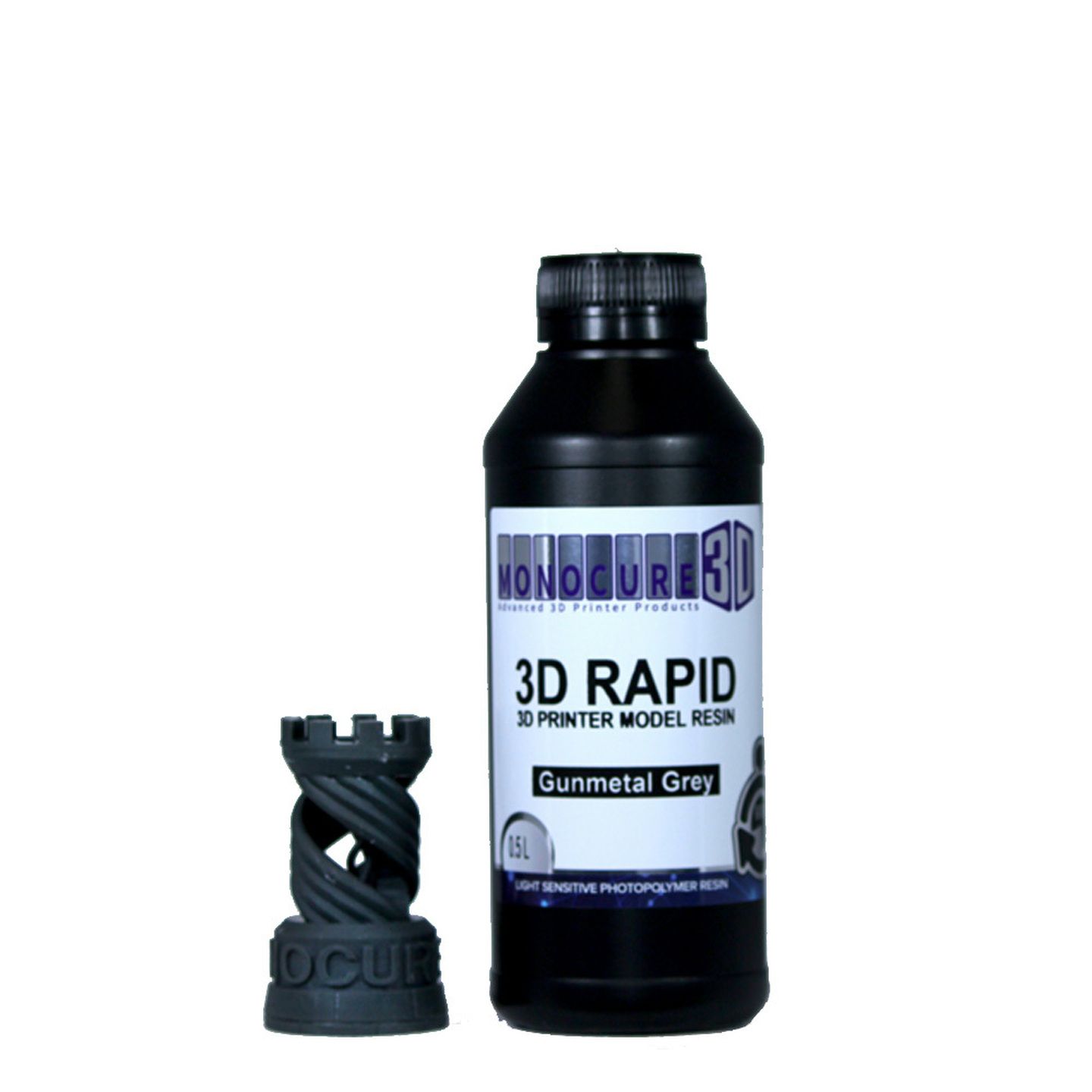 Monocure 3D Rapid Model Resin 1L Gunmetal Grey