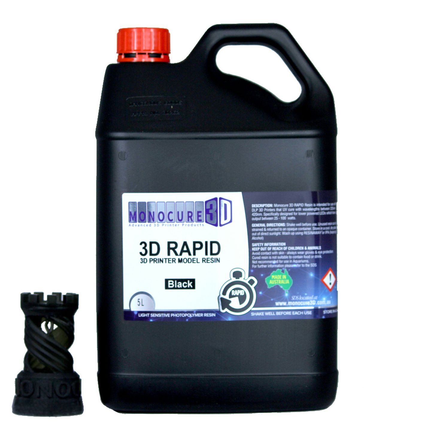 Monocure 3D RAPID MODEL RESIN 5L Black