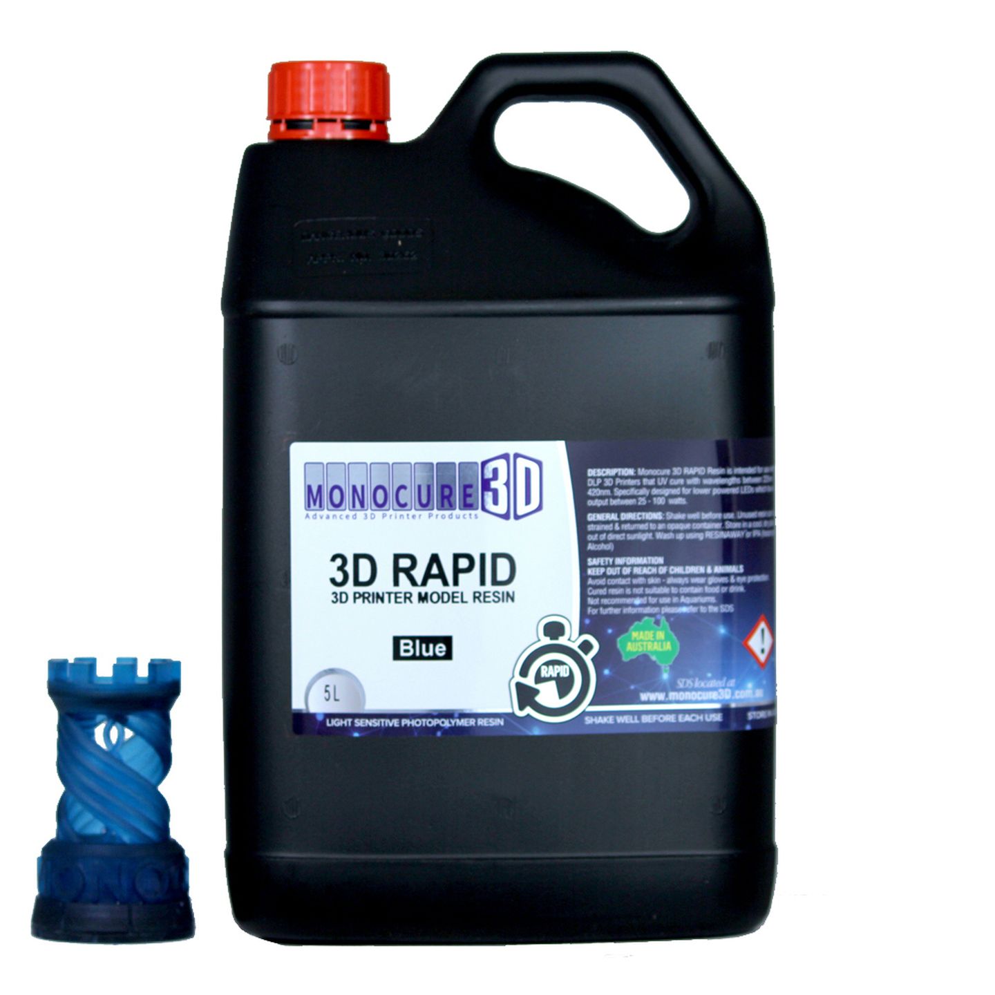 Monocure 3D RAPID MODEL RESIN 5L Blue