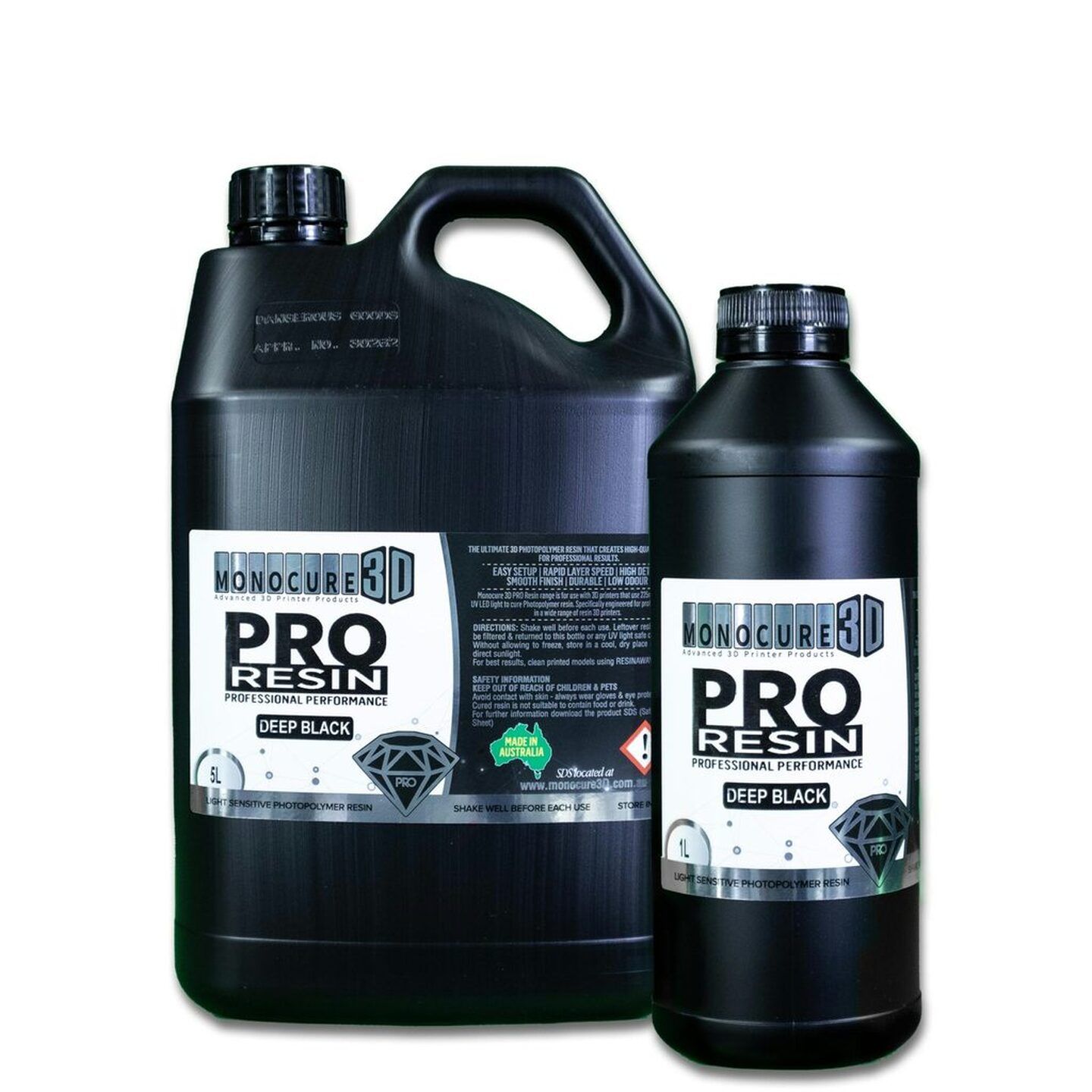 Monocure 3D PRO Deep Black Resin 0.5L