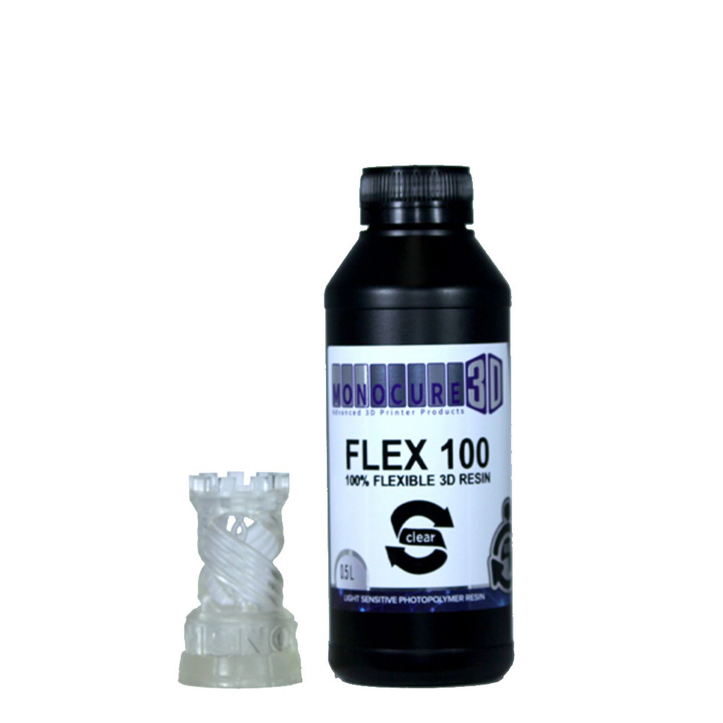 Monocure 3D Rapid Flex100 Resin Clear 0.5L