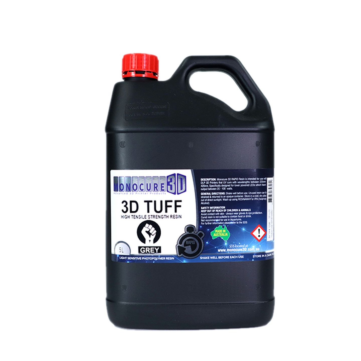 Monocure 3D RAPID TUFF RESIN 5L Grey