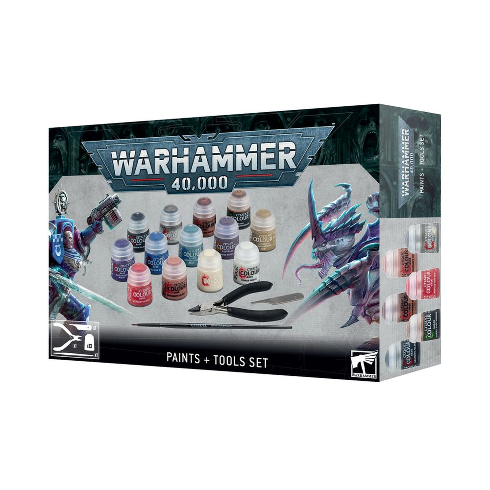 Warhammer 40K 60-12 Paints + Tools | Jaycar Australia