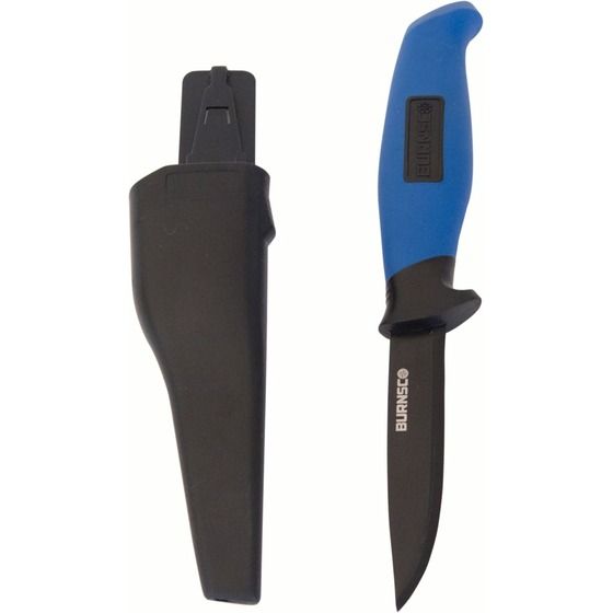 Burnsco Bait Knife – Teflon-Coated Blade with Mountable Sheath for Kayak, Boat & Jet Ski