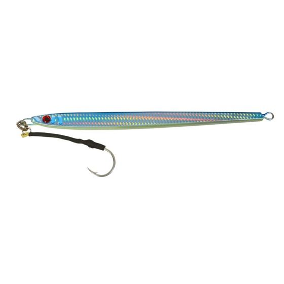 EDGE STRAIGHT RUNNER JIG BLUE/SILVER 300G