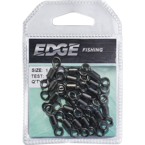 EDGE Rolling Swivel Stainless Steel 1/0 – 510lb, 16 Pack (for 34–37 kg line)