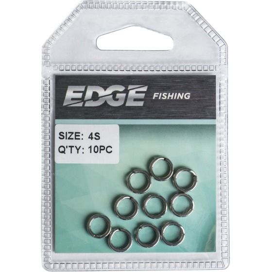 Edge Heavy Duty Split Ring, Stainless Steel – 10 Pack | Size #3S Small