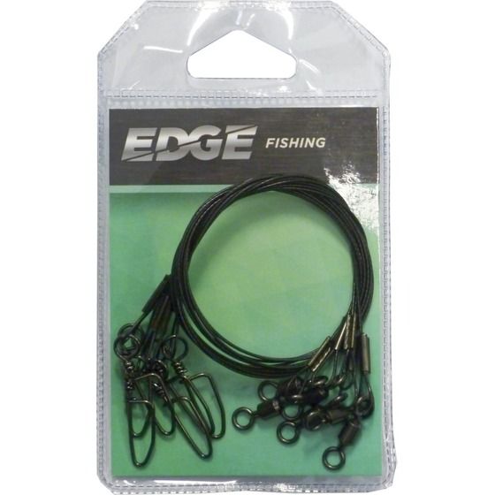 EDGE WIRE LEADER SS 120LBX18IN 6PK