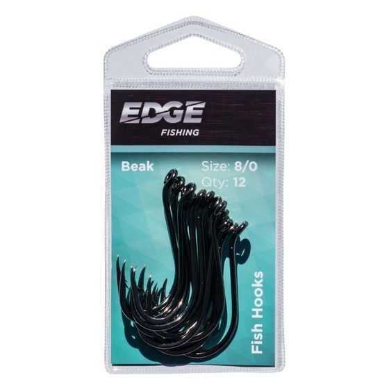 EDGE Beak Hook Standard Pack 8/0 – 12 Hooks | Jaycar