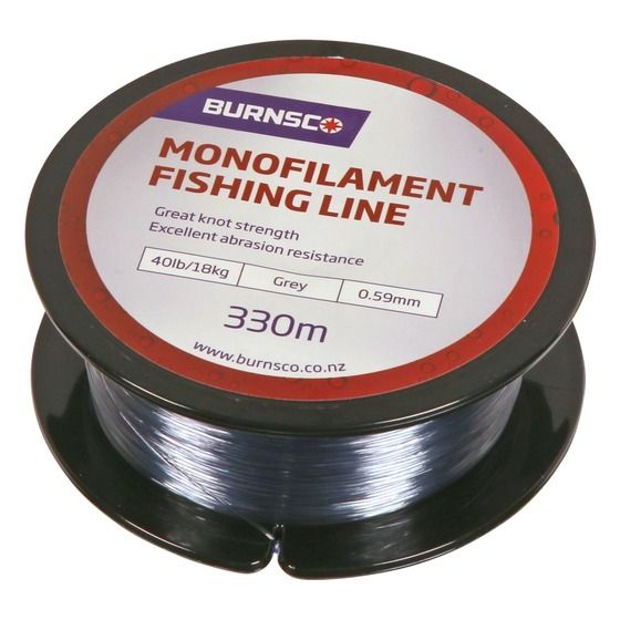 Burnsco Monofilament Fishing Line 40lb Test x 330m – Grey