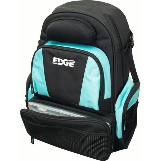 Edge Tackle & Cooler Backpack – 3 Trays, Rod Straps, Sunglasses Pocket
