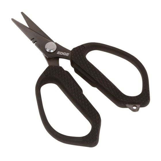 Edge Deluxe Braid Scissors – Titanium-Coated Stainless Steel with Serrated Edge