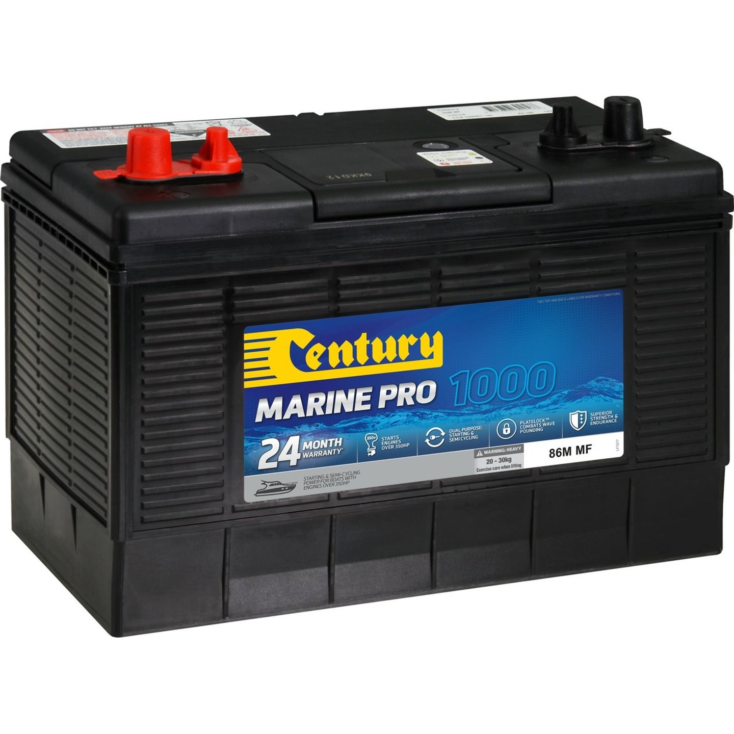 Century Marine Pro Battery 86M 1000CCA 100AH MF 12V