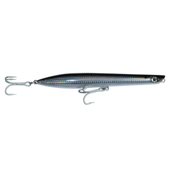 Edge Pencil Popper XL 200mm Black/Silver – 100g Long-Cast Topwater Lure