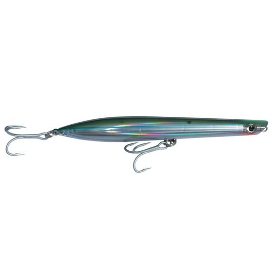 Edge XL Pencil Popper Green/Silver 200mm – 100g Long-Cast Topwater Lure