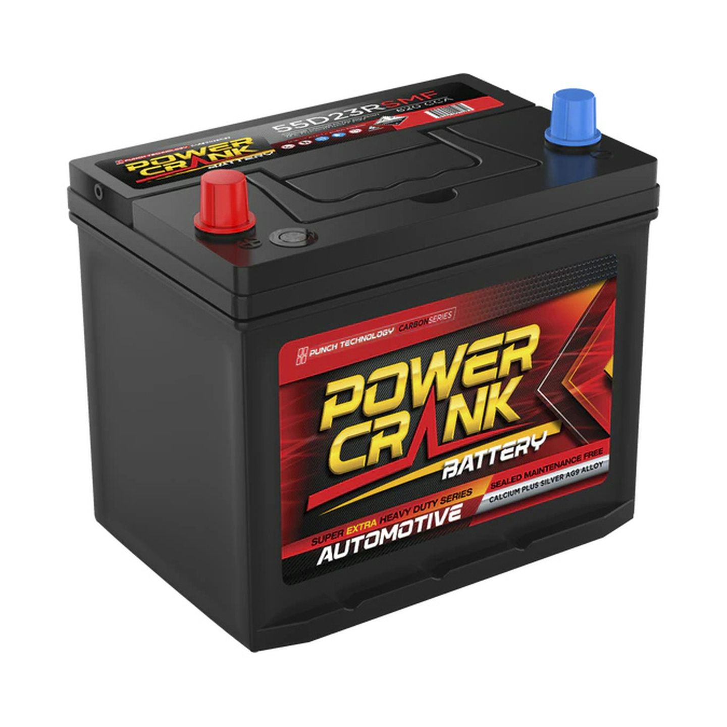 Power Crank Automotive Series Starting Battery 55D23RSMF