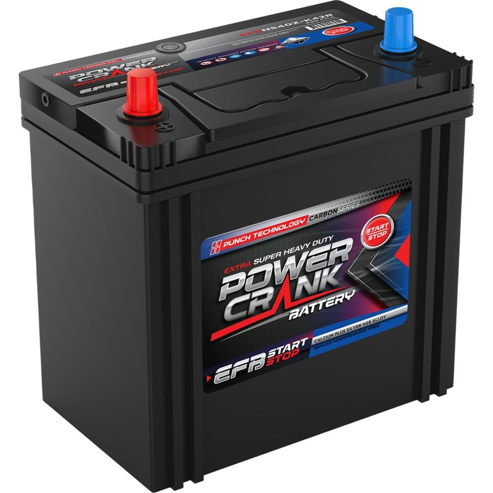 Power Crank Efb Series, Enhanced Flooded Stop Start Battery EFBNS40Z ...