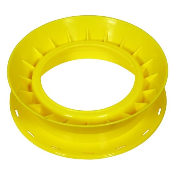 HAND CASTER YELLOW 190MM PLAIN