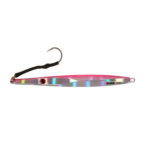 Edge 200g Flutter Jig – Pink/Silver | Kingfish & Hapuka Lure