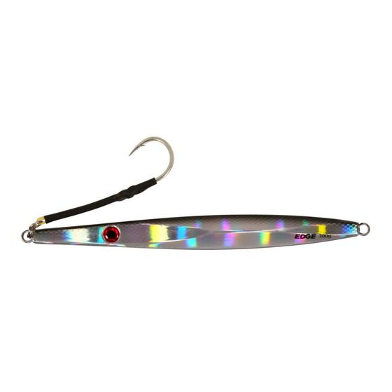 Edge 300g Flutter Jig – Black/Silver | Kingfish & Hapuka Lure