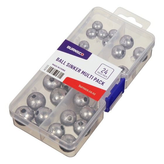 BURNSCO BALL SINKER MULTI BOX 24PK