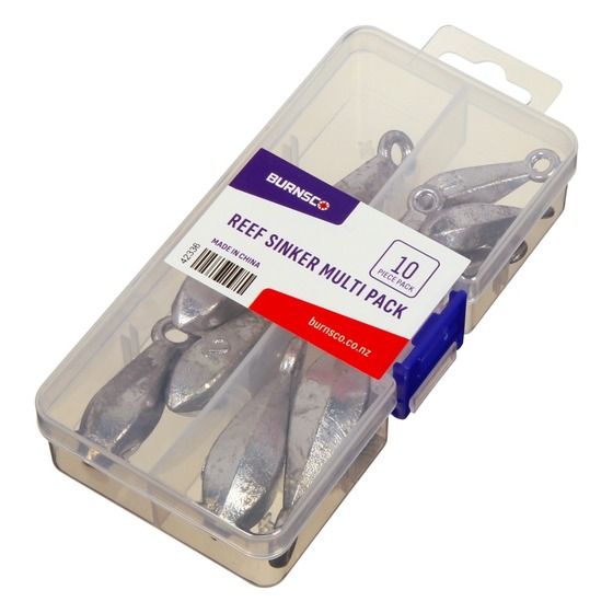 Burnsco Reef Sinker Multi 10pc Kit – 1oz to 3oz with Storage Box