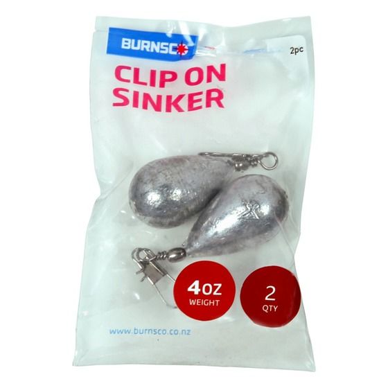 JAYCAR Clip-On Fishing Sinker – 4oz (2 Pack)