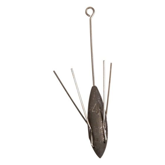 JAYCAR Break-Away Sinker 4 oz – Surf Casting Grapnel Weight with Easy Retrieve