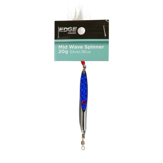 EDGE MID WAVE SPINNER 20G SILVER/BLUE