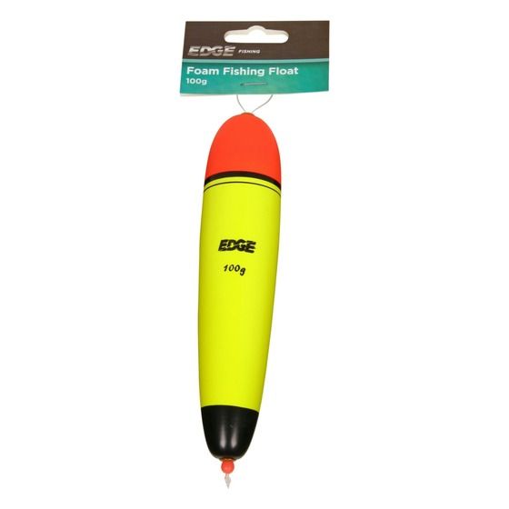 Edge Foam Fishing Float 100g – Orange & Yellow High-Visibility