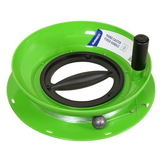 Burnsco Hand Caster Fixed Handle 10 Inch – Pre-Rigged Fishing Kit