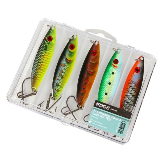 Edge Freshwater Spoon Lure Kit 5 Pack – 18g (Jaycar)