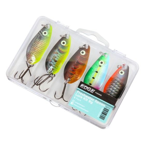 Edge Freshwater Spoon Lure Kit 5 Pack – 9g (Jaycar)