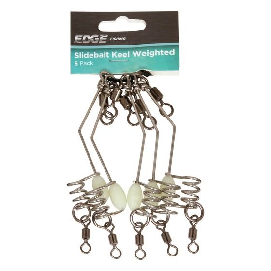 EDGE KEEL WEIGHTED SLIDE BAIT 5PK