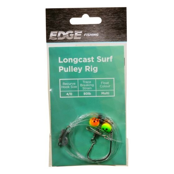 Edge Long Cast Surf Pulley Rig 4/0 – Multicolour, 80 lb Trace, Imp Release Clip (Jaycar)