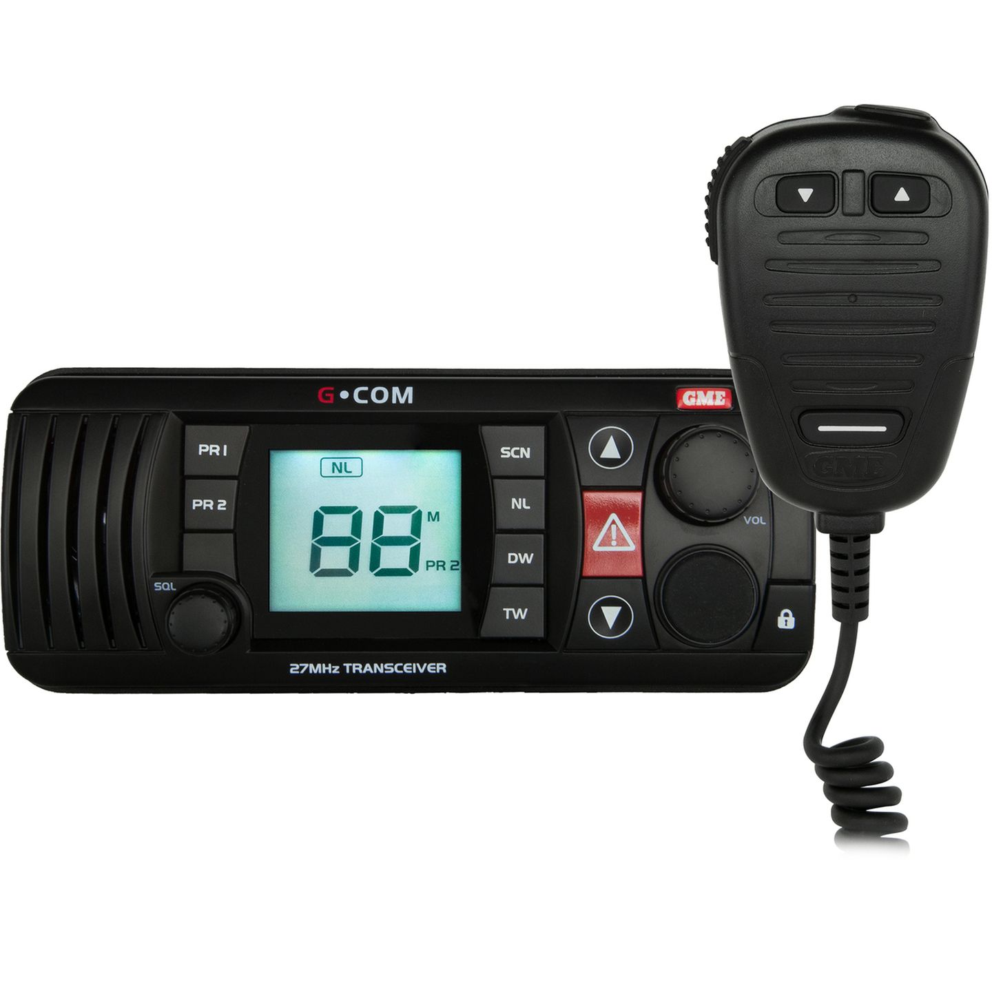 GME 27MHz Fixed Mount Marine Radio - Black