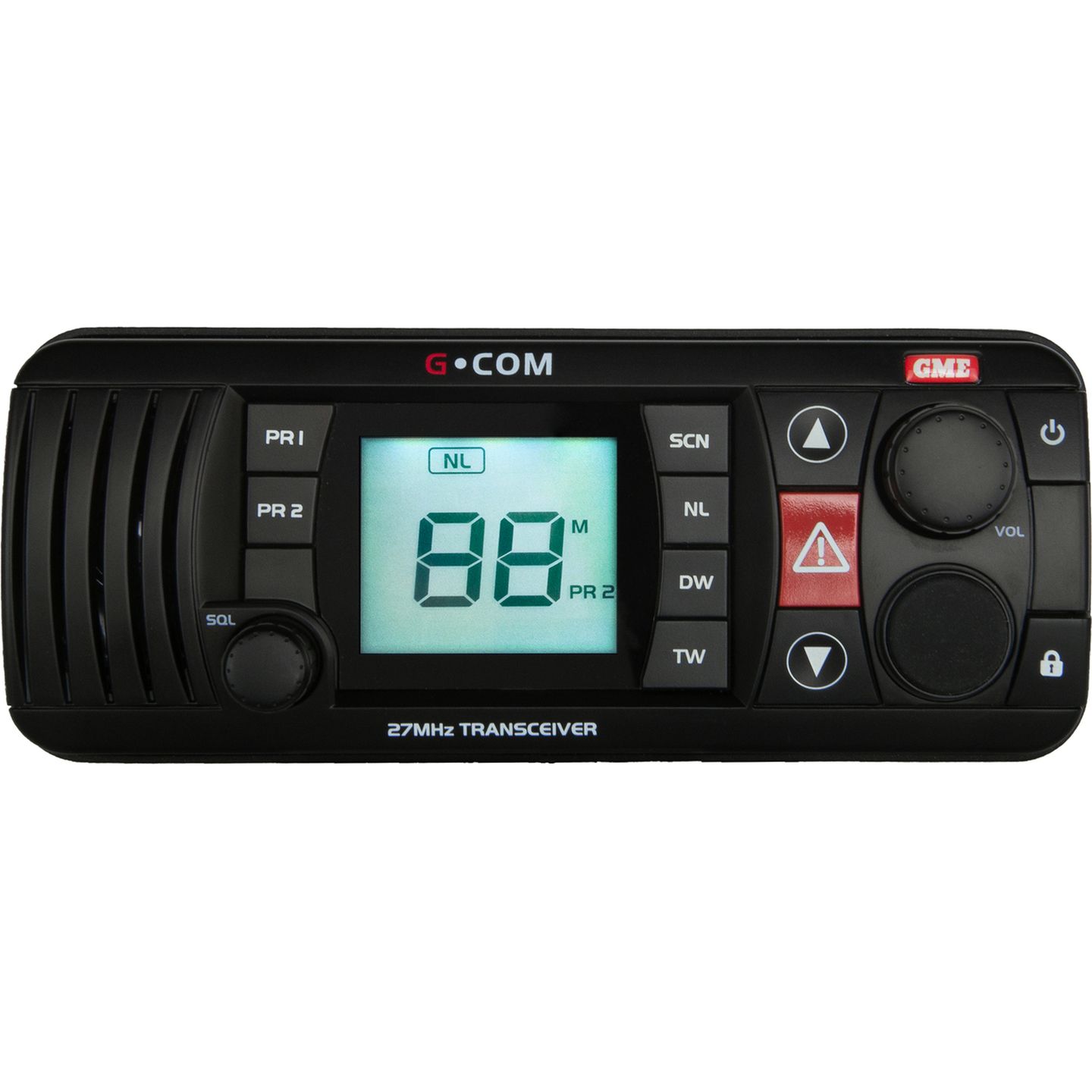 GME 27MHz Fixed Mount Marine Radio - Black