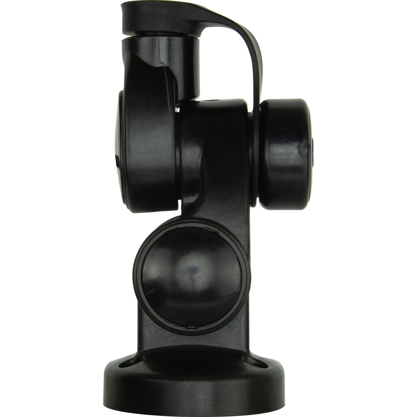 Round Double Swivel Antenna Base with lead - Suit AW36xx whips - Black