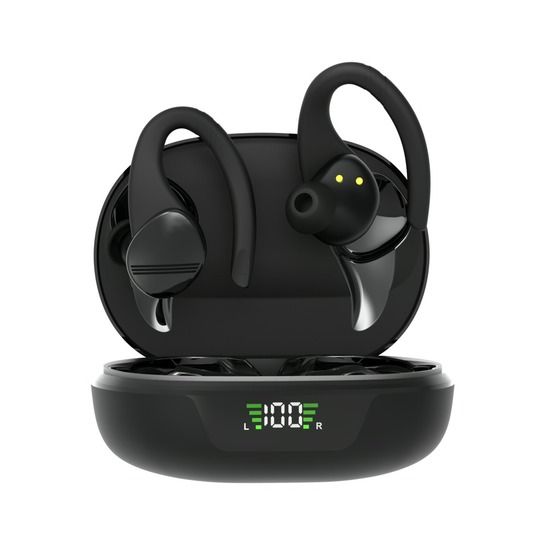 Jaycar Bluetooth 5.4 TWS Sports Earbuds – ANC+ENC, Earhooks, USB-C Case