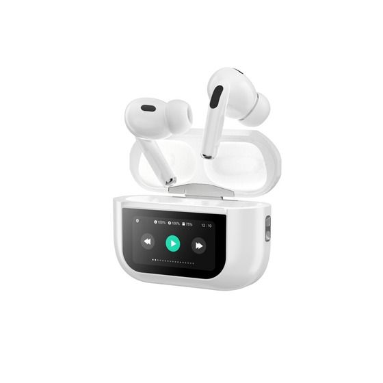 BT EARPHONES 5.4 ANC NOISE CANCEL TWS RECHARGE CASE WITH LCD