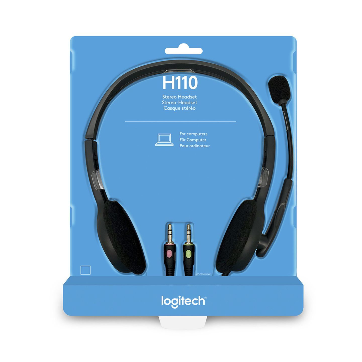 Logitech H110 Wired Stereo Headset with Microphone