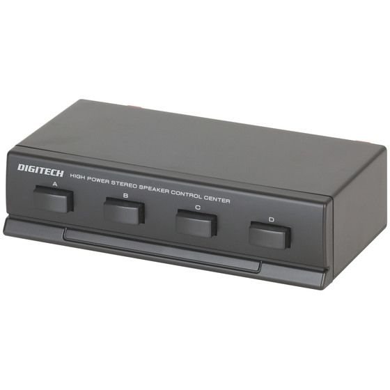 Digitech 4-Way Stereo Speaker Switch | 1 Amp, 4 Speaker Zones